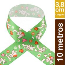 Fita de Cetim Páscoa ECF009TR Cor 033 - 38mm com 10 metros
