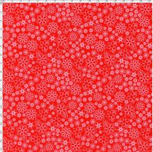 Tecido Estampado para Patchwork - Garden Mini Floral cor 05 Vermelho (0,50x1,40)