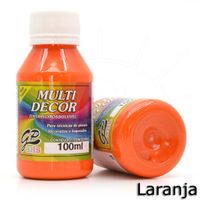 Tinta Multi Decor Gato Preto 100ml 006 laranja