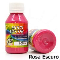 Tinta Multi Decor Gato Preto 100ml 017 rosa escuro