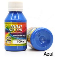 Tinta Multi Decor Gato Preto 100ml 027 azul