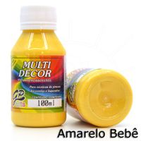 Tinta Multi Decor Gato Preto 100ml 029 amarelo bebê