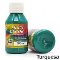 Tinta Multi Decor Gato Preto 100ml 856 turquesa