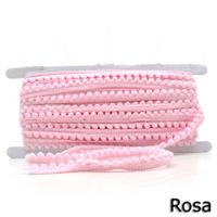 Fita Pompom Grelot Pom/Mini 13mm - 10m Rosa