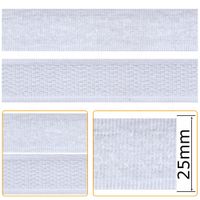 Fecho de Contato Adesivo FA001 25mm - 10 metros 001 branco