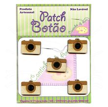 Botão Patch Câmera Fotográfica 1652 - 5 Unidades