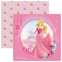 Folha para Scrapbook Dupla Face Disney - Aurora Guirlanda