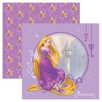 Folha para Scrapbook Dupla Face Disney - Rapunzel Guirlanda