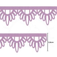 Guipir de Cetim Marilda 1103 Folha Pequena - 10 Metros 108 - lilás