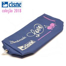 Porta Agulha de Tricô Pequeno Cisne 2018 - Azul