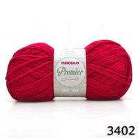 Fio Premier Circulo 100g  3402 vermelho círculo
