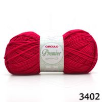 Fio Premier Circulo 100g  3402 vermelho círculo