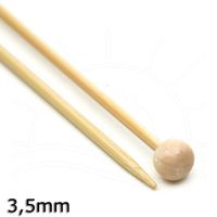 Agulha para Tricô Bambu Tulip - 25cm 3,5mm