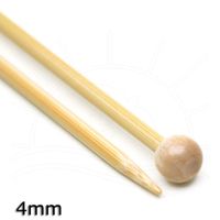 Agulha para Tricô Bambu Tulip - 25cm 4,0mm