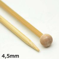 Agulha para Tricô Bambu Tulip - 25cm 4,5mm