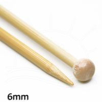 Agulha para Tricô Bambu Tulip - 25cm 6,00mm