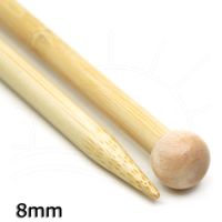 Agulha para Tricô Bambu Tulip - 25cm 8,00mm