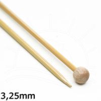 Agulha para Tricô Bambu Tulip - 25cm 3,25mm