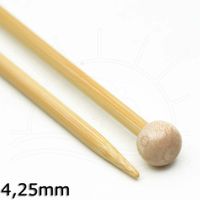 Agulha para Tricô Bambu Tulip - 25cm 4,25mm