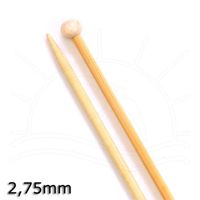 Agulha para Tricô Bambu Tulip - 35cm 2,75mm