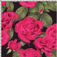 Tecido Estampado para Patchwork - Digital Rosas (0,50x1,40)