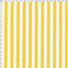 Tecido Estampado para Patchwork - 50033 Listrado Médio Amarelo (0,50x1,40)