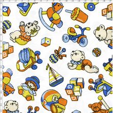 Tecido Estampado para Patchwork - Brinque Cor 01 (0,50x1,40)