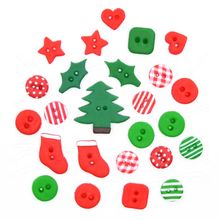 Botão Feito a Mão Veceli - Kit Mix Natal