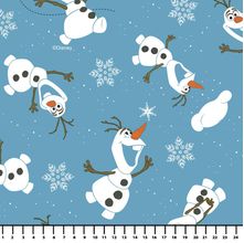 Tecido Estampado para Patchwork - Coleção Disney Frozen Olaf (0,50x1,50)