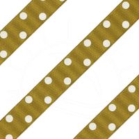Fita de Cetim com Poá Grande em Relevo nº 05 22 mm - 10 metros 47 - dourado
