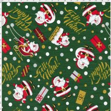 Tecido Estampado para Patchwork - Feliz Natal Cor 2039 (0,50x1,40)