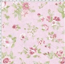 Tecido Estampado para Patchwork - Millyta Shabby Romantic Rosas Médio Rose Claro (0,50x1,40)