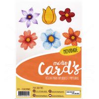 Régua Médio Cards Apliques e Pinturas Florzinhas