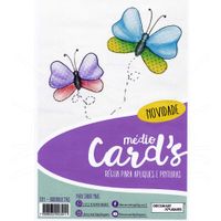 Régua Médio Cards Apliques e Pinturas Borboletas