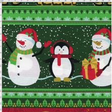 Tecido Estampado para Patchwork - Feliz Natal Cor 2038 (0,50x1,40)