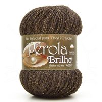 Linha Pérola Brilho 460m 15 - marrom/dourado