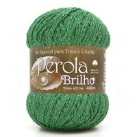 Linha Pérola Brilho 460m 30 - verde bandeira/prata