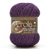 Linha Pérola Brilho 460m 28 - roxo/dourado