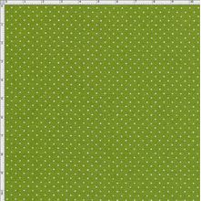 Tecido Estampado para Patchwork - Coleção Lhamas Micro Poá Verde Cactus (0,50x1,40)