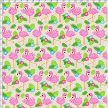 Tecido Estampado para Patchwork - Digital Flamingos (0,50x1,40)