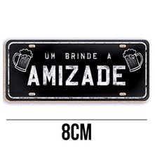 Aplique de MDF e Papel - Placa Um Brinde a Amizade APM8 - 342