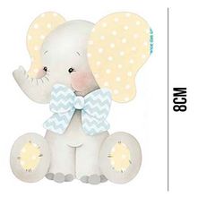 Aplique de MDF e Papel - Elefante com Laço APM8 - 966