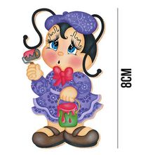 Aplique de MDF e Papel - Joaninha Pintora APM8 - 268