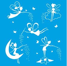 Stencil Litoarte Rose Ferreira 20 x 20 cm - STXX-094 Fadinhas