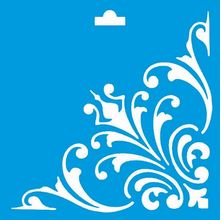 Stencil Litoarte  10 x 10 cm - ST-X-043 Cantoneira