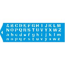Stencil Litoarte 8,4 x 28,6 cm - STE-032 Alfabeto