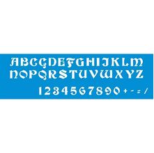 Stencil Litoarte 8,4 x 28,6 cm - STE-259 Alfabeto