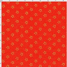 Tecido Estampado para Patchwork - Natal Estrelado Cor 04 (0,50x1,40)