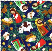 Tecido Estampado para Patchwork - Noite Feliz Cor 2041 (0,50x1,40)