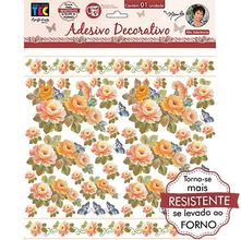Adesivo by Mamiko Toke e Crie - Rosas Laranja